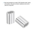 thumbnail image 4 of Unique Bargains 1/8' Aluminum Crimping Loop Sleeves, for Wire Rope Sleeves, Silver Tone 30 Pcs, 4 of 5