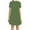 Green, variant on Aoochasliy Trendy Dress Fashion Women Casual Short Sleeve O-Neck Solid Ladies Loose Mini Dress of the Day