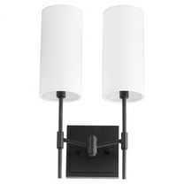 563-2-59 Quorum Lighting Hamilton - 2 Light Wall Mount-16.5 Inches Tall and 10 Inches Wide-Matte Black Finish
