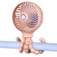 thumbnail image 2 of Mini ventilador de mano para cochecito de bebé, soporte de refrigeración de pulpo recargable, ventilador-rosa- Teléfono móvil Teléfono móvil Accesorios para teléfonos móviles, 2 of 5