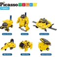 thumbnail image 2 of Juguete de construcción PicassoTiles STEM Robot solar 6 en 1 para niños, 2 of 9