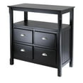 thumbnail image 1 of Table de Buffet en Bois - Noir, 1 of 1