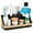 Gold, variant on Bathroom Countertop Organizer - Detachable 7 Slots Kids Electric Toothbrush and Toothpaste Holde Drainage for Bathroom Accessories Organization Counter Vanity Storage, Woodgrain