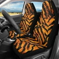 thumbnail image 2 of ZIATUBLE Tiger Stripes Car Seat Covers Full Set of 2 Automative Bucket Seat Cover Universal Fit Cars Sedan SUV Anti Slip High Back Design Front Seats Only Car Accessories for Interior Decor, 2 of 7
