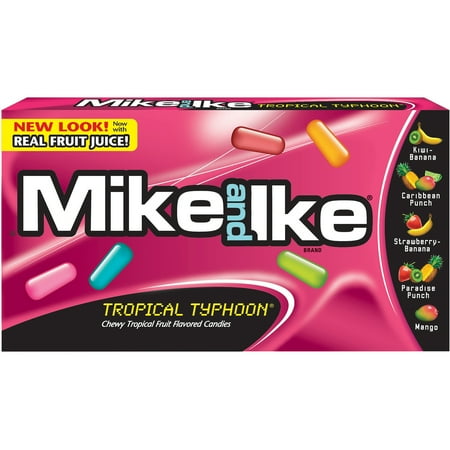 Mike & Ike, Tropical Typhoon Chewy Candy, 5 oz, 12 Ct