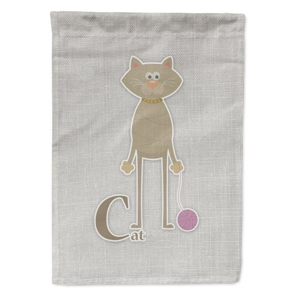 Alphabet C for Cat Garden Flag