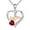 Red, variant on 2025 New Mothers Day Gifts Mom Necklace for Women Love Heart Pendant Necklaces Cubic Zirconia Birthday Jewelry for Grandma Wife Her, I Love You Mom