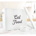 thumbnail image 2 of AuldHome Design Farmhouse Cat Food Container (White); Enamelware Rustic Cat Food Bin w/ Scoop, 2 of 9
