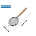 thumbnail image 3 of Fine Mesh Strainer | Stainless Steel Kitchen Sieve for Flour Sifting & Liquid Filtering | Wooden Handle Colander for Baking & Cooking | 1-Piece Set, 3 of 9