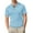 Light Blue, variant on Men's Summer Mesh Ice Silk Solid Color Shirt Top Men's Performance Knit Shirt For Summer