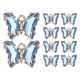 thumbnail image 1 of Uxcell 10Pcs Encanto de Mariposa de Rhinestone Cubic Zirconia Cristal Azul, 1 of 7