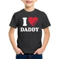 thumbnail image 4 of NAFUU Kids Toddler Boys Girls T-Shirts I Love Daddy Prints Short Sleeve O-Neck Tops Father's Day Casual Summer Tees Shirt For Boys Sizes 3-4 Years, 4 of 4