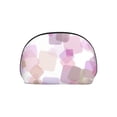 thumbnail image 7 of YFYANG 2 Piece Women's Portable Makeup Bags, Purple Watercolor Geometric Squares Clutch Travel Toilet Bags Cosmetic Organizer, 7 of 7