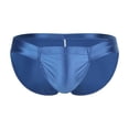 thumbnail image 2 of Zivyakyron Briefs&nbsp;for Men Low Rise Athletic Silky Mens Underwear Plain Breathable Loose Underpants, 2 of 5