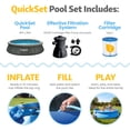 thumbnail image 4 of Funsicle Quickset 10’ x 30” Round Inflatable Top Ring Above Ground Swimming Pool Set, 4 of 6