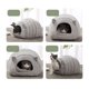 thumbnail image 2 of Cama para gatos de otoño e invierno para perrera, perrera para gatos cálida, perrera para mascotas semicerrada (marrón) JAMW Sencillez, 2 of 5
