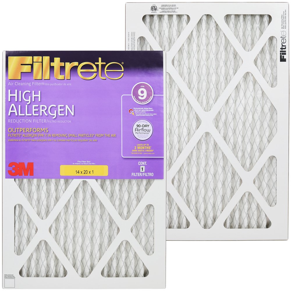Air Filtrete 16x20x1 AC Furnace Air Filter High Allergen 6Pack