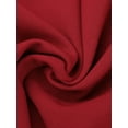 thumbnail image 5 of INSPIRE CHIC Women's Notched Lapel Long Sleeves Belted Work Office Peplum Blazer S Deep Red, 5 of 5
