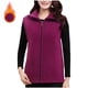 thumbnail image 1 of Blusa informal sin mangas y sin capucha para mujer, de poliéster, cómoda, lisa, con cuello en V, para invierno, 1 of 4