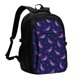 thumbnail image 1 of Fotbe Eggplant Mochila con Estampado y Puerto USB para Hombre y Mujer, Mochila Antirrobo, Mochila de Viaje, Mochila Escolar, Mochila Universitaria, 1 of 7
