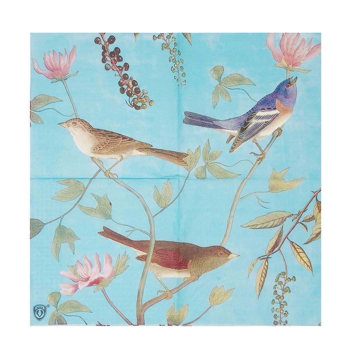 Paper Two Paper Luncheon Napkins Decoupage Paper Birds Paper Napkins