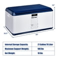 thumbnail image 2 of Costway 21-Gallon Locking Storage Container Bin Stackable for Camping Office Home, 2 of 10