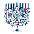 thumbnail image 2 of Popp, Grace 15x15 White Modern Wood Framed Museum Art Print Titled - Boho Hanukkah I, 2 of 4