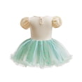 thumbnail image 6 of WIBACKER 3-18M Infant Baby Girls Princess Romper Onesie Dress Bodysuit with Headband Toddler Christmas Halloween Birthday Dresses, 6 of 13