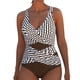 thumbnail image 1 of Traje de baño de una pieza para mujer, conjuntos de bikini para mujer, moda de primavera para mujer, estilo falda de color sólido conservador, conjunto de traje de baño con abertura y unión, 1 of 2
