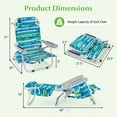 thumbnail image 3 of Goplus 1 PCS Folding Beach Chair Adult Lightweight Aluminum Camping Chair with Storage Bag, 3 of 10