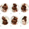 thumbnail image 5 of Real Natural Curly Messy Bun Hair Piece Scrunchie Hair Extensions as Human, 5 of 5