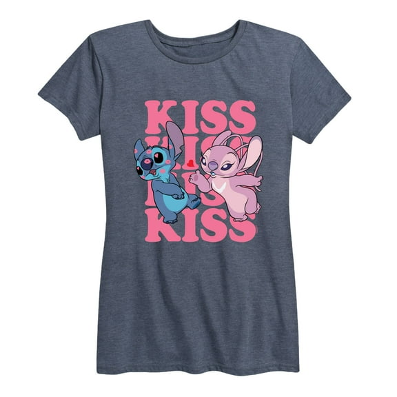 Lilo & Stitch - Kiss Logo - Women's Short Sleeve Graphic T-Shirt