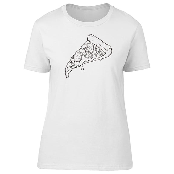 Pizza Sketch For Food Lovers Tee Men's -Image by Shutterstock