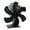 Black, variant on Heat Powered Stove Fan Auto-sensing Wood Burning Stove with Efficient Fan for Gas Pellet Wood