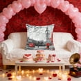 thumbnail image 3 of Cubiertas de Almohada de Navidad Día de San Valentín Cubiertas de Almohada Tirar Funda de Almohada de Impresión de Navidad Estuche de Cojín de Sofá Suave para Silla Sofá Sala de Estar Decoración de Dí, 3 of 6