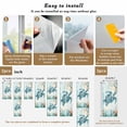 thumbnail image 6 of Reusable Static Cling Window Tints, Teal Sea Turtle Coastal Window Privacy Film Frosted, Nautical Summer Beach Starfish Heat Control Windows Films for Offices, Balcony, 29.5 x 118 Inches, 6 of 9