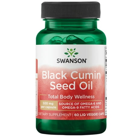 Swanson Black Cumin Seed Oil 500 mg 60 Liq Vegcap