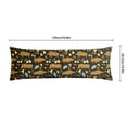 thumbnail image 6 of Pig and Moonlit Sky Body Pillow Cover 20x54 - Vintage Watercolor Pig Art - Soft Breathable Pillow Case with Invisible Zipper Closure, 6 of 7