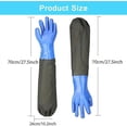 thumbnail image 4 of Guantes largos de goma hasta el codo para lavavajillas, limpieza de piscinas, estanques, guantes largos impermeables para limpieza de cocina., 4 of 5