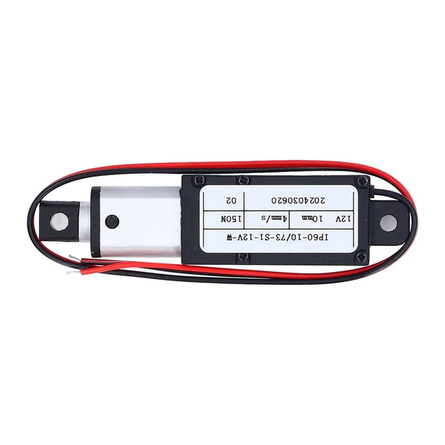 Mini Motion Actuator, DC12V Input End Limit Switch Electric Micro Linear Actuator Overload Guard 4mm/s Speed 10mm Stroke IPX4 for Agricultural Machinery