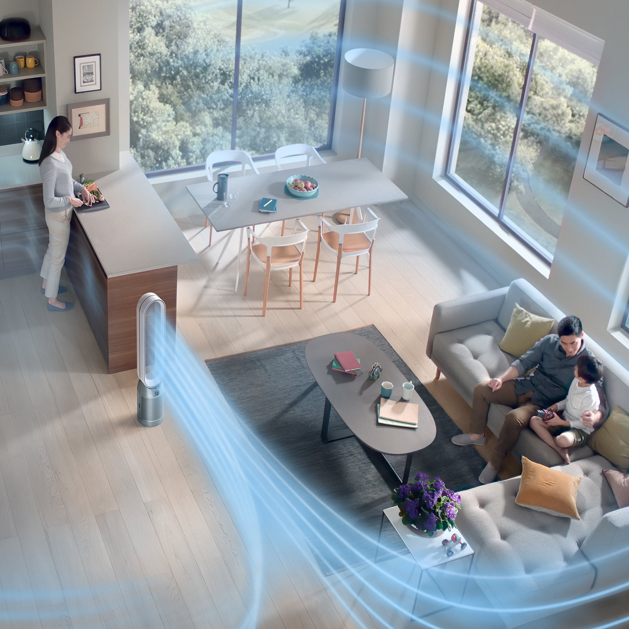 Dyson Purifier Cool Autoreact™ TP7A | White | New - Walmart.com