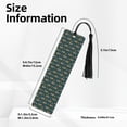 thumbnail image 3 of Kdxio Machine Print Metal Tassel Bookmarks,Perfect Gift for Art Lovers and Bookworms Metal Bookmarks for Women, 3 of 8