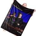 thumbnail image 5 of Manta de tiro, manta de cama con estampado de estrellas transparentes de poliéster suave y transpirable para dormitorio, oficina, 47,2x59,1 pulgadas, 5 of 5