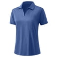 thumbnail image 5 of Womens Polo Shirts Short Sleeve Golf Collared V Neck Cute Summer Tops Casual Workout Athletic Office Work Blouse,2XL, 5 of 8