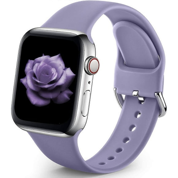 Sport Band Compatible with Apple Watch iWatch Bands 42mm 44mmM/L for Women Men,Soft Silicone Strap Wristbands for Apple Watch Series 3 Series 6 Series