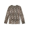 thumbnail image 2 of ALFANI Womens Silver Long Sleeve V Neck Top Size: S, 2 of 3
