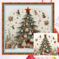 thumbnail image 1 of Hilo Algodón Ecológico Bordado Kit Punto Cruz Navidad Contado 11CT 50x50cm, 1 of 9