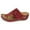 A-Red282, variant on Womens Wedge Slide Vintage Light Sleek Thong Slip On Soft Foam Platform Floral Lace Wedge Slide Summer Beach Vacation Sandals