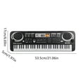thumbnail image 3 of WLOELOEW Micro Musical Usb A,B,C Piano 61 Touches Instrument Électronique Portable Jouet Clavier pour Enfant, 3 of 9