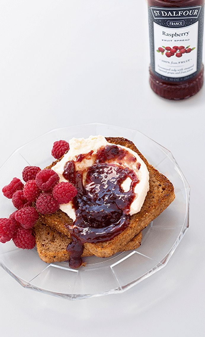 Pack of 6, St Dalfour Red Raspberry Fruit Spread, 10 oz